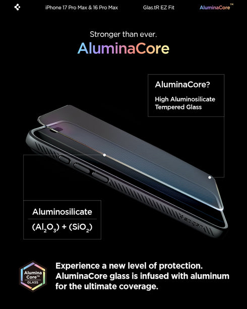 Защитное стекло Spigen для iPhone 16 Pro Max / 16 Pro – GLAS.tR EZ Fit (2 шт.)